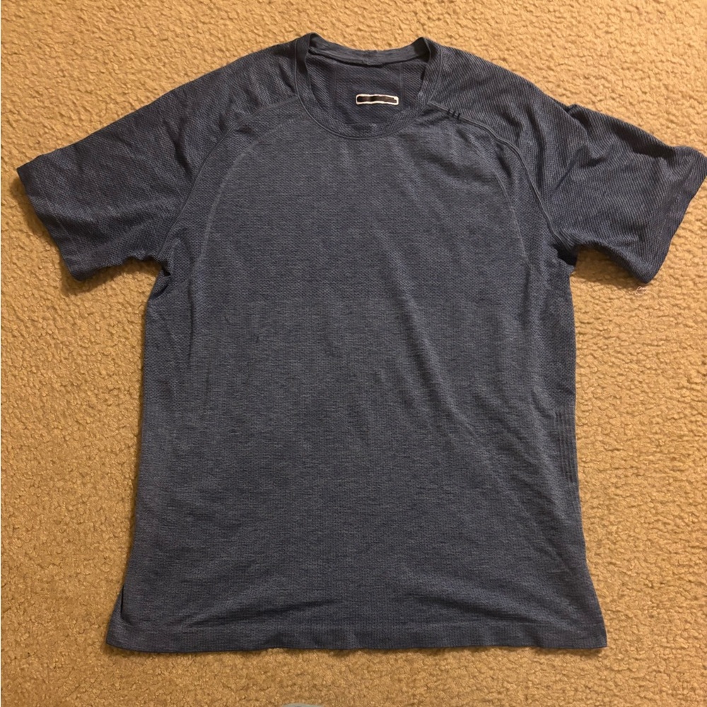 lululemon athletica Men's Short Sleeve Tee - Heathered Navy